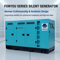 Groupe électrogène à faibles émissions pour usage industriel 100 kW 150 kW 200 kW, silencieux, longue autonomie, pour usage domestique, refroidi par eau