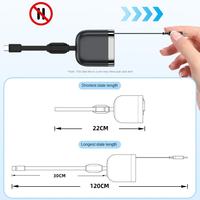 Câble de charge rapide rétractable Type-C vers Type-C 240W avec conducteur en cuivre pur et gaine en nylon - Mini portable OEM