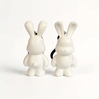 Meilleures ventes : Porte-clés DIY Ours Liquide Lapin, Jouets de peinture faits main de différentes tailles, Figurines créatives Ours Violent Brick, Coffret cadeau