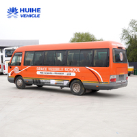 Bus Toyota Coaster d'occasion, diesel, conduite à gauche, boîte manuelle, 21-40 places, Euro 3, origine Henan, vitesse maximale 91-110 km/h, en stock