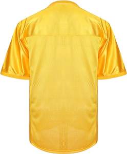 Venta al por mayor de ropa de fútbol de rugby bordada de malla personalizada en blanco de práctica Boxy amarillo ropa de fútbol americano Jersey - Product Image 3