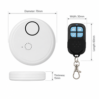 Sensor Alarm Getaran Kaca Pintu Jendela Nirkabel Dengan Siren yang Dapat Disesuaikan 0-130dB, Sensitivitas 5-Tingkat dan Bersertifikasi CE-EMC RoHS