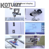 Machine à coudre domestique multifonction couture broderie mécanique petit ordinateur Machine à broder 7 "écran tactile LCD