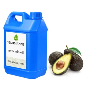 Huile pour cheveux pressés à froid, bio 100% pure, huile de avocat naturelle non raffiné, transporteur en vrac, alimentation d'usine