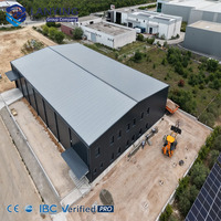 Kits de construction métalliques légers pour usines industrielles, structures en acier préfabriquées, hangars à poteaux, soudage et découpe pour entrepôts