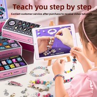 Kit de fabrication de bijoux pour filles, bracelet à perles DIY, 9 en 1, 3800 pièces, collier de princesse, boîte cadeau, certifié EN71 CPC, cadeau d'anniversaire