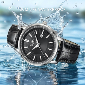 Relojes de Cuero LIGE LG89280 a <span class=keywords><strong>Precio</strong></span> de Mayoreo, Relojes de Vestir Analógicos de Lujo a Prueba de Agua para Hombre, Relojes Luminosos para Hombre + Caja - Product Image 4