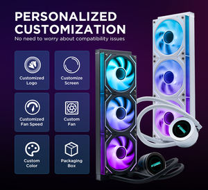 مبرد سائل Asiahorse بالجملة ARGB PWM بحجم 360 مم بإضاءة RGB Aio، مبرد سائل للمعالج، تبريد مائي للكمبيوتر الشخصي - Product Image 5