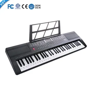 بي دي موسيقى الموسيقي المحمولة الموسيقية لوحة المفاتيح 61 مفاتيح للمبتدئين البيانو الالكتروني العضو الشعبي آلة المفاتيح للبيع