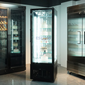 Vitrina Refrigerada Vertical Comercial para Pasteles, <span class=keywords><strong>4</strong></span> Niveles, Vidrio, con Luz LED para Panadería - Product Image 4