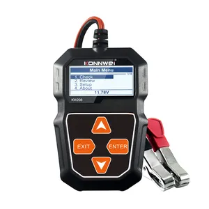 Konnwei KW208专业小工具汽车电池健康启动充电测试铅酸电池测试仪