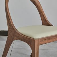 JP Chaises de salle à manger minimalistes modernes en bois massif Chaises de tables à manger pour la maison de style en bois