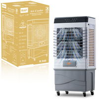 Ventilateur de refroidissement évaporatif portable RAF R.946 100W, réservoir d'eau de 45L, télécommande, 3 vitesses, minuterie pour la maison et le bureau