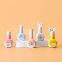 Esmalte de Uñas en Gel UV LED de 15 ml, OEM ODM, Botella de Vidrio con Tapa, Superficie Grabada con Ácido, Impresión, Sellado con Pincel Transparente
