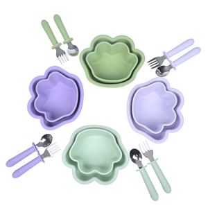 Sin BPA logotipo personalizado grado alimenticio niños pequeños <span class=keywords><strong>cubiertos</strong></span> utensilio chico entrenamiento silicona alimentación Acero inoxidable cuchara tenedor conjunto - Product Image 3