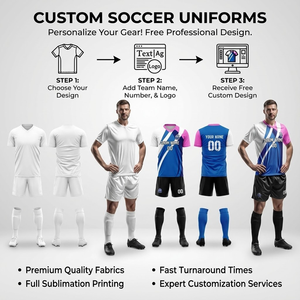 Nuevos Conjuntos de Camisetas de Fútbol con Logotipo Personalizado al por Mayor para Adultos, Uniformes de Fútbol de Alta Calidad Impresos por Transferencia de Calor, 100% Poliéster, Pantalones Cortos - Product Image 4