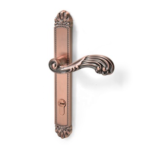 YONFIA 8206P38 manija de <span class=keywords><strong>puerta</strong></span> exterior de aleación de zinc sólido para el hogar de bronce antiguo tradicional manija de cerradura de <span class=keywords><strong>puerta</strong></span> de palanca de jardín para casa - Product Image 2