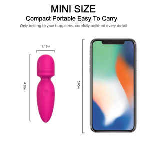 <span class=keywords><strong>Mini</strong></span> Vibrador Portátil de 10 Velocidades, Masajeador Tipo Varita AV, Silicona Recargable, Impermeable, Multivelocidad, Juguete Sexual para Mujeres - Product Image 2