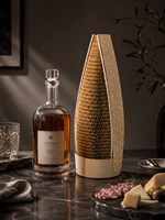 Caja de Vino Corrugada Sostenible con Diseño de Paquete de Perfume Premium, Embalaje de Regalo Biodegradable para Botellas de Whisky