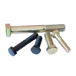 Tornillo hexagonal de acero al carbono personalizado DIN931 DIN961, Hardware a prueba de herrumbre, acabado Chapado en zinc para maquinaria de muebles, rosca de máquina - Product Image 1
