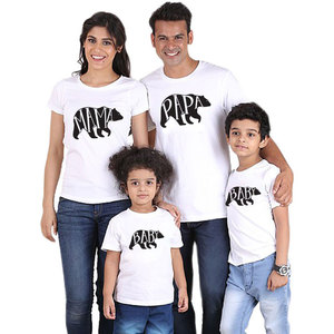 Personalizado algodão combinando roupa da família pai e filho t - Product Image 1