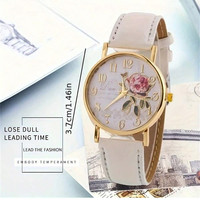 Jam Tangan Wanita Rose Quartz Baru Populer Grosir, Tali Akrilik, Modis, Stok Produsen, Jam Tangan Alloy untuk Wanita OEM/ODM