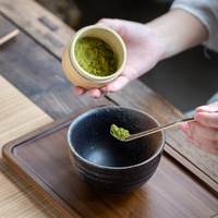 Ensemble de fouets en bambou faits à la main, bol à matcha japonais, cuillère, bol à thé, ensemble d'outils pour la cérémonie du matcha