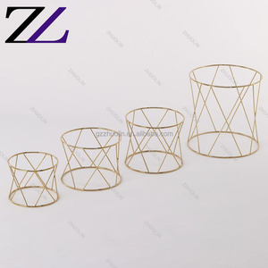 Khách sạn phục vụ vàng thép không gỉ bên món tráng miệng bát salad hiển thị đứng Vàng Tự chọn thiết lập hiển thị <span class=keywords><strong>Rack</strong></span> cho tự chọn truy cập - Product Image 1