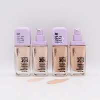 Fond de teint liquide mat imperméable en gros, longue tenue, contrôle du sébum, maquillage du visage