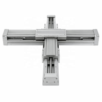 Module linéaire de précision semi-fermé en alliage aluminium-magnésium avec vis à billes, pour système de levierage croisé XYZ à deux axes