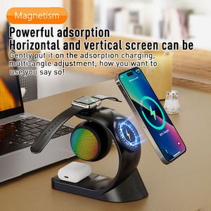 Haut-parleurs Bluetooth portables mini intelligents en gros d'usine, multifonctions 5-en-1, chargeurs sans fil rapides pour téléphones mobiles - Product Image 5