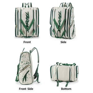 <span class=keywords><strong>Sac</strong></span> de sport portable en nylon imperméable personnalisé avec logo pour raquettes de pickleball, padel et tennis - Product Image 3