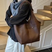 Sac fourre-tout en PU de luxe pour femmes - Sac à bandoulière polyvalent pour le shopping quotidien