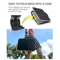 Sac pare-soleil pour ordinateur portable IDEAL Oxford, portable et pliable pour le travail en extérieur, étui pour ordinateur portable 14/16 pouces, compartiments de rangement latéraux améliorés
