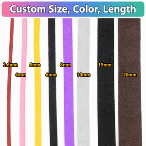 Cordoncino Piatto in Pelle Scamosciata 100 Iarde, Laccio in Finta Pelle per Braccialetti, Collane, Acchiappasogni, Macramè, Fai da Te, Artigianato Boho - Product Image 3