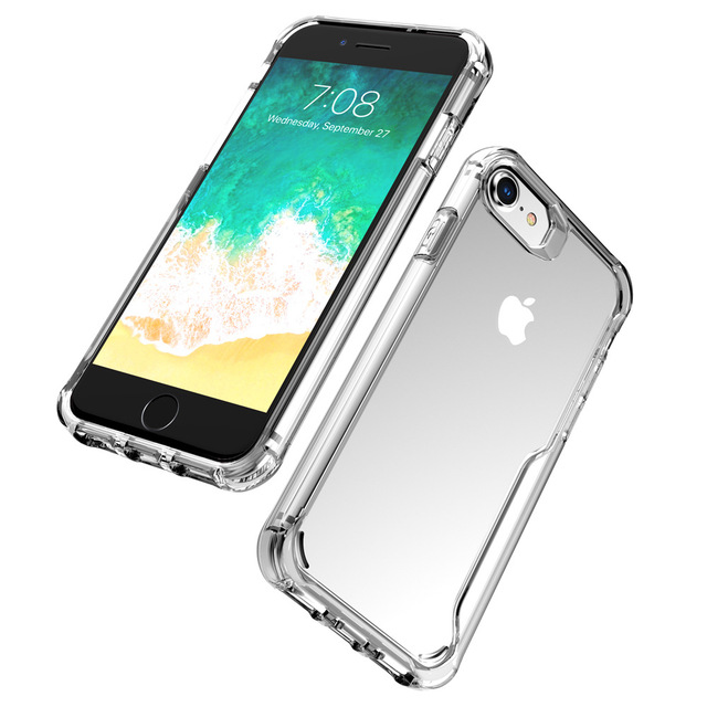 MOQ 50 for iPhone SE 2022 PC TUP Shatter-resistant Phone case
