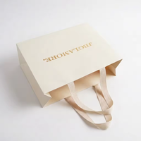 Sacs shopping en papier kraft blanc personnalisés, sacs cadeaux en papier écologiques, sacs en papier kraft de luxe personnalisés avec votre propre logo