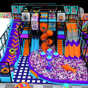 Attrezzatura per Parco Giochi Interno Personalizzata per Adulti, Bambini e Neonati, con Castello, Labirinti, Scivoli e Percorso Ninja Warrior - Product Image 1
