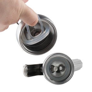 Utensili da Cucina per Dessert, Sifone per Panna Montata in Alluminio di Alta Qualità con Beccucci e Supporto, 1 Pinta, Colore Argento - Product Image 3