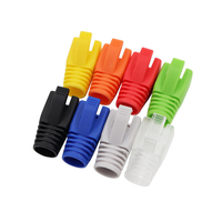 Mehrfarbige RJ45-Steckerabdeckungen mit Zugentlastung für Cat5e Cat6 UTP FTP Ethernet-Netzwerkkabel Kabelmanagement-Hüllen