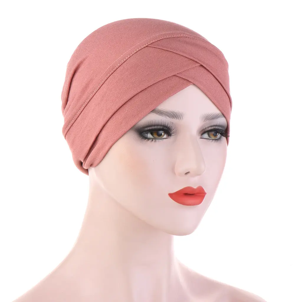 All'ingrosso elastico in Jersey di cotone Underscarf Hijab Cap per le donne musulmane Underscarf Hijab Inner Cap