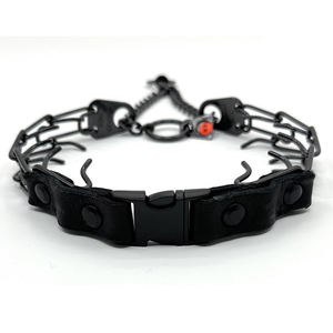 Herm Prong <span class=keywords><strong>Collar</strong></span> para entrenamiento de perros Puntas de 2,25mm para perros pequeños con cuello de 14-19 "<span class=keywords><strong>Collar</strong></span> de entrenamiento de acero inoxidable negro para perros - Product Image 2