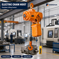 Palans électriques à chaîne HHBB à déplacement rapide fixe, 15 tonnes, protection IP54, télécommande sans fil, rails de guidage, câble métallique, aluminium