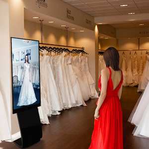 d'habillage virtuel signalisation numérique vente directe d'usine de 55 pouces miroirs AR 3D vestiaires et vente détail de mode - Product Image 5