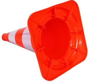 55cm耐久性のある反射明るいオレンジPVCトラフィックコーン - Product Image 3