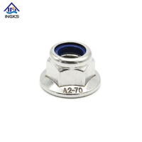 Écrou à bride hexagonale anodisé M6 personnalisé avec insert en nylon pour l'installation de panneaux de carrosserie de moto