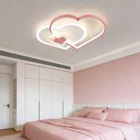 Plafonnier LED en forme de cœur, moderne et minimaliste, luminaire décoratif élégant pour chambre à coucher
