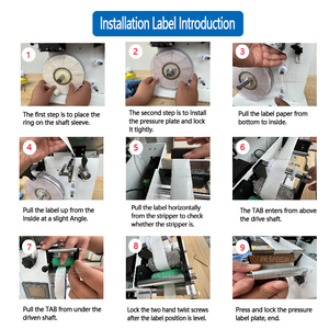Applicateur d'étiquettes semi-automatique portable, petit applicateur manuel d'étiquettes autocollantes, machine d'étiquetage pour les coins des boîtes - Product Image 3