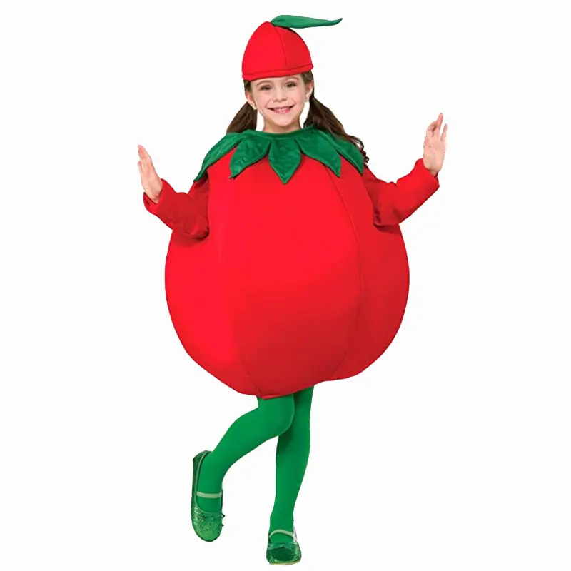 Ropa de modelado de frutas y verduras para niños, disfraz de carnaval, decoración, traje de juego de rol