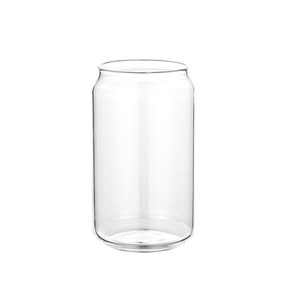 Drinking Glass Cup Classic Glass Beer Can for Home and Bar Borosilicate Glass Milk Cola Cups Custom Logo